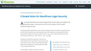 5 Simple Rules for WordPress Login Security - iThemes