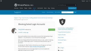 Blocking Failed Login Accounts | WordPress.org