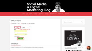 semrush-login - Social Media Marketing Tips - Sorav Jain