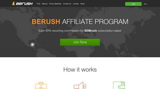 BeRush.com - affiliate program for seo and web services