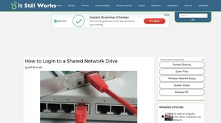 How to Login to a Shared Network Drive | It Still Works