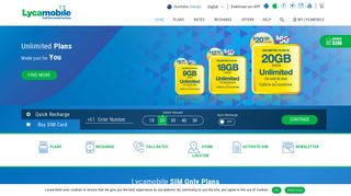 Best SIM Only Plans, Prepaid SIM Card | Lycamobile Australia