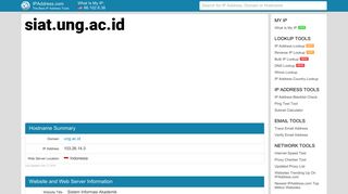 Sistem Informasi Akademik - siat.ung.ac.id | IPAddress.com