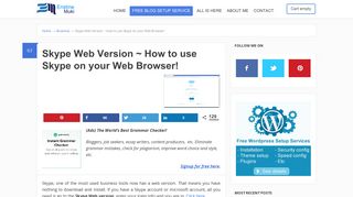 Skype Web Version ~ How to use Skype on your Web Browser!
