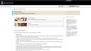 Login to Software Download : Software Download : The University of ...