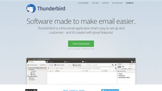 Thunderbird — Software made to make email easier. — Mozilla