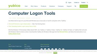 Computer Logon Tools | Yubico