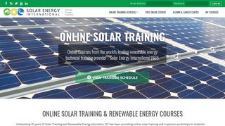 Online Solar Training and Renewable Energy Courses - Solar Energy ...