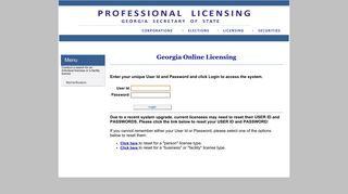 Login - Georgia Secretary of State