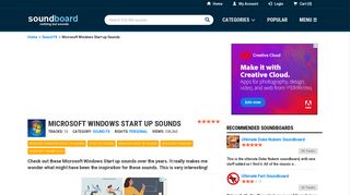 Microsoft Windows Start up Sounds - Soundboard.com - Create ...
