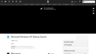 Microsoft Windows XP Startup Sound : Free Download, Borrow, and ...
