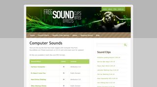 Computer Sounds | Free Sound Effects | Computer Sound Clips ...