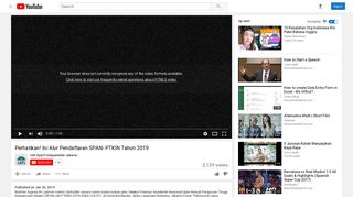 Perhatikan! Ini Alur Pendaftaran SPAN- PTKIN Tahun 2019 - YouTube