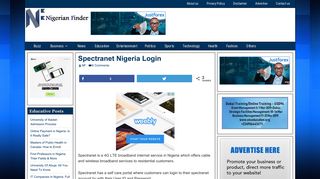 Spectranet Nigeria Login - Nigerian Finder