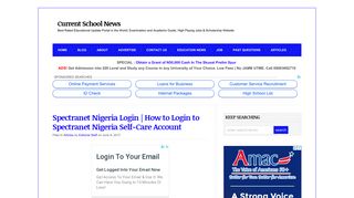 Spectranet Nigeria Login - Current School News