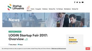 LOGIN Startup Fair 2017 - One stop shop for current and future ...