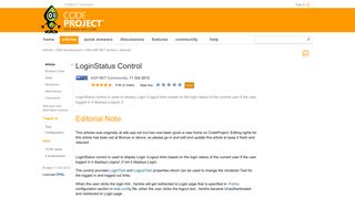 LoginStatus Control - CodeProject