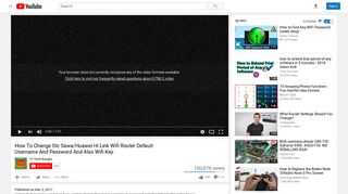 How To Change Stc Sawa/Huawei Hi Link Wifi Router ... - YouTube