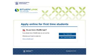 StudyLink: First time students