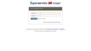 Superservice - Log in to Superservice Triage
