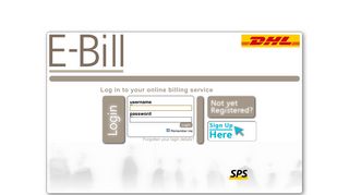 DHL Parcel E-Bill Recipient Login - Swiss Post Solutions