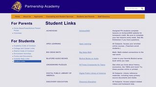 Student Links | Partnership Academy - Orange County Schools