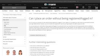 Can I place an order without being registered/logged in? – Thomann UK