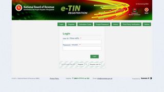 Login - NBR TIN Registration - incometax.gov.bd