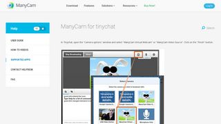 Webcam Software for tinychat |ManyCam