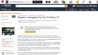 Amazon.com Help: Register or Deregister Your Fire TV Edition TV