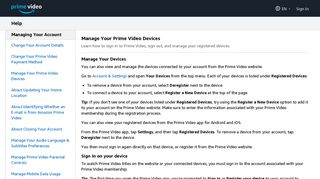 Manage Your Prime Video Devices