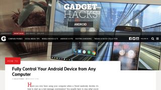 How to Fully Control Your Android Device from Any Computer ...