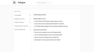 Linking Accounts | Instagram Help Center