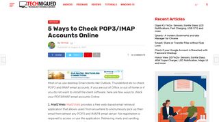 5 Ways to Check POP3/IMAP Accounts Online - NirmalTV.COM