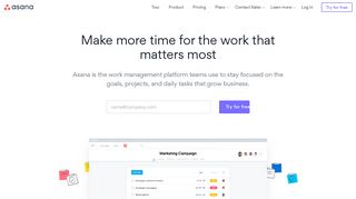 Use Asana to manage your team's work, projects, & tasks online · Asana