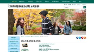 Blackboard Learn - Farmingdale - Farmingdale State College