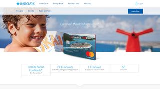 Carnival® World Mastercard® | Travel Rewards | Barclays US