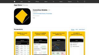 CommSec Mobile on the App Store - iTunes - Apple