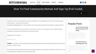 How To Find Community Mutual Aid Sign Up [Full Guide] | Bitcoin4CMA