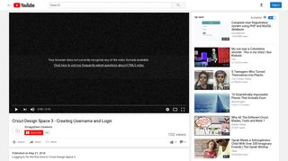 Cricut Design Space 3 - Creating Username and Login - YouTube
