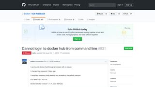 Cannot login to docker hub from command line · Issue #831 · docker ...