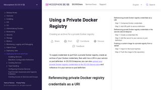 Using a Private Docker Registry - Mesosphere DC/OS Documentation