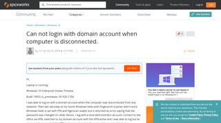 [SOLVED] Can not login with domain account when computer is ...