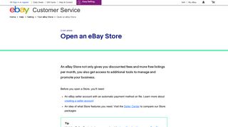 Open an eBay Store | eBay