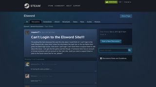 Can't Login to the Elsword Site!!! :: Elsword General Discussions