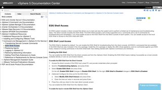 ESXi Shell Access - VMware Documentation