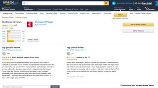 Amazon.co.uk:Customer reviews: Eurosport Player