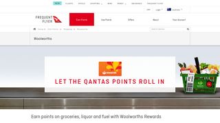 Woolworths, BWS, BIG W - Shopping Rewards | Qantas Points