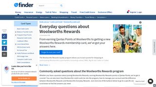 Guide to Woolworths Rewards - Frequently Asked Questions - Finder