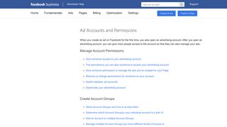 Ad Accounts and Permissions | Facebook Ads Help Center